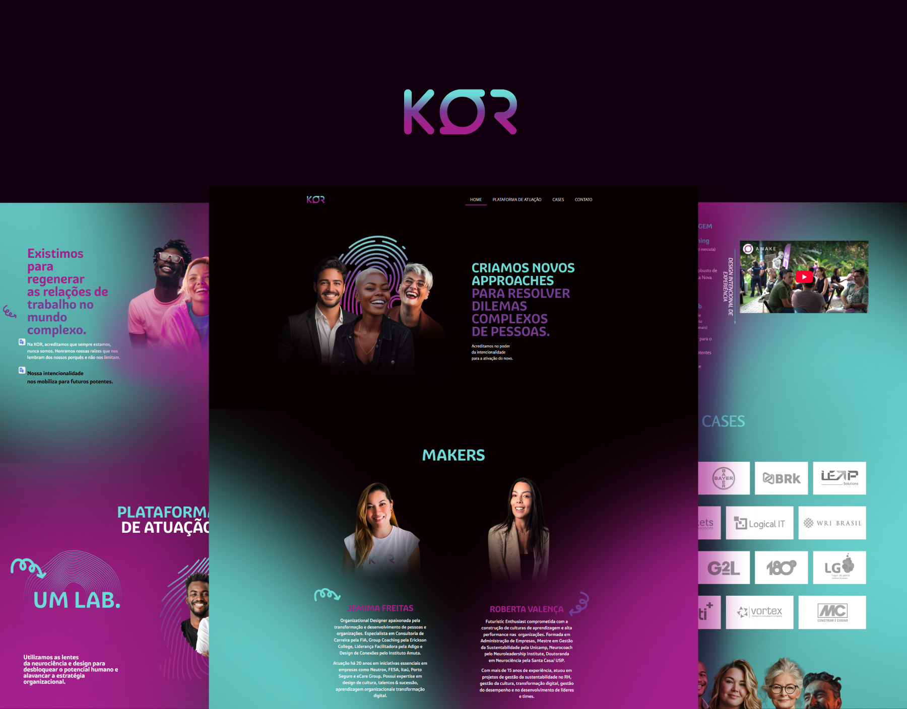 banner acesso case Kor people